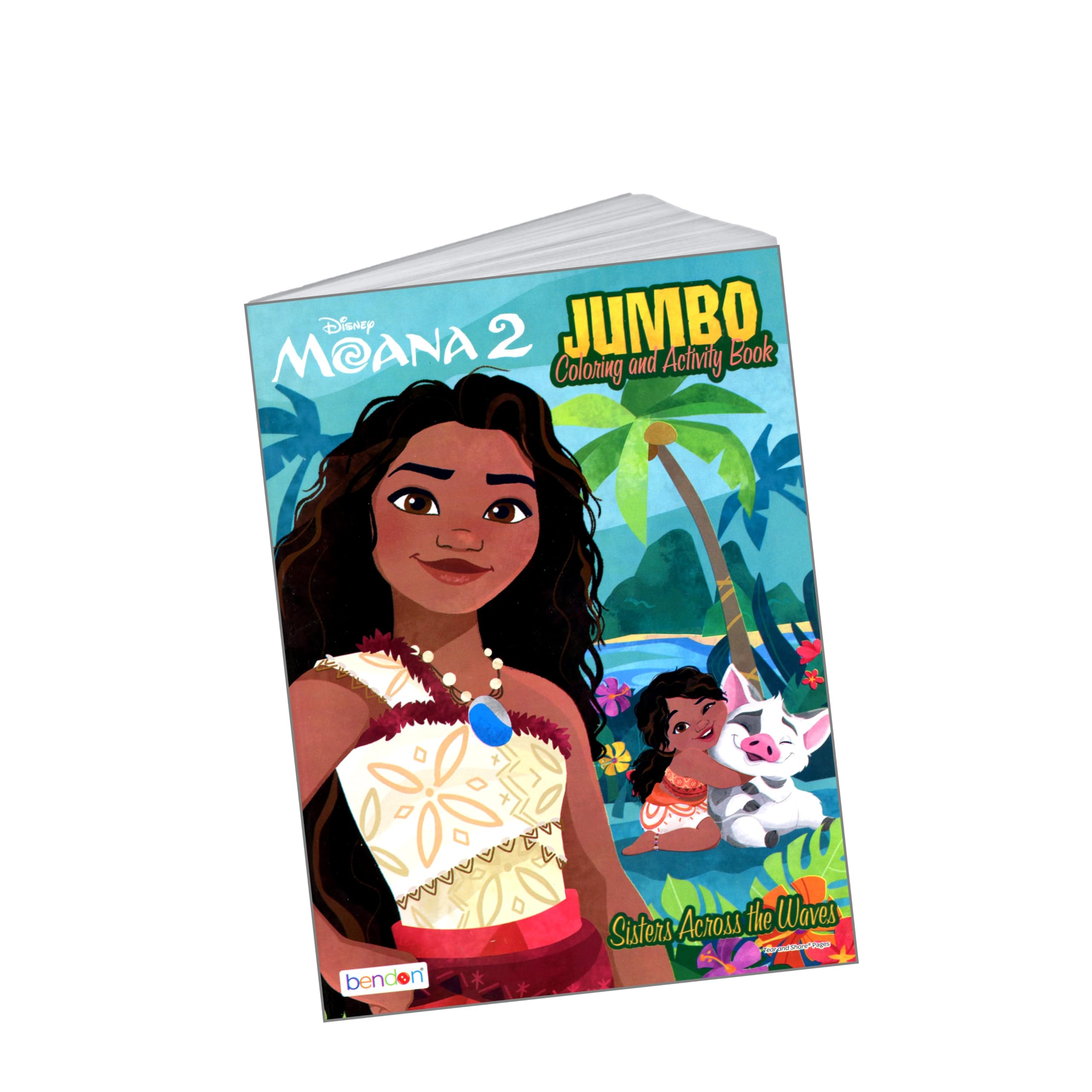 Disney Kolorowanki dla dzieci z naklejkami - (kolorowanka Moana i naklejki Moana)
