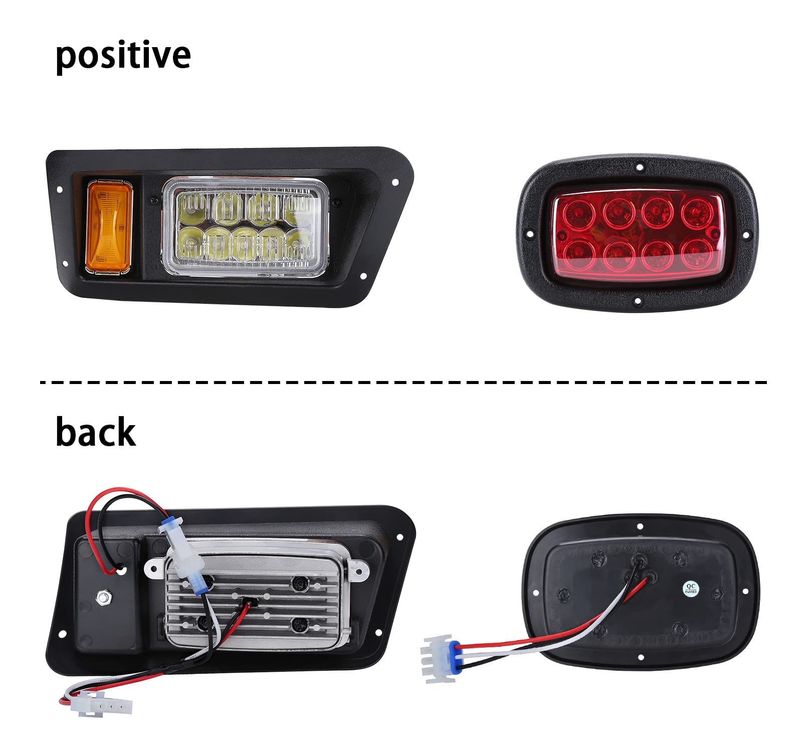 10L0L Golf Cart LED Light KIT(12V) Fits Yamaha G14, G16, G19 G22