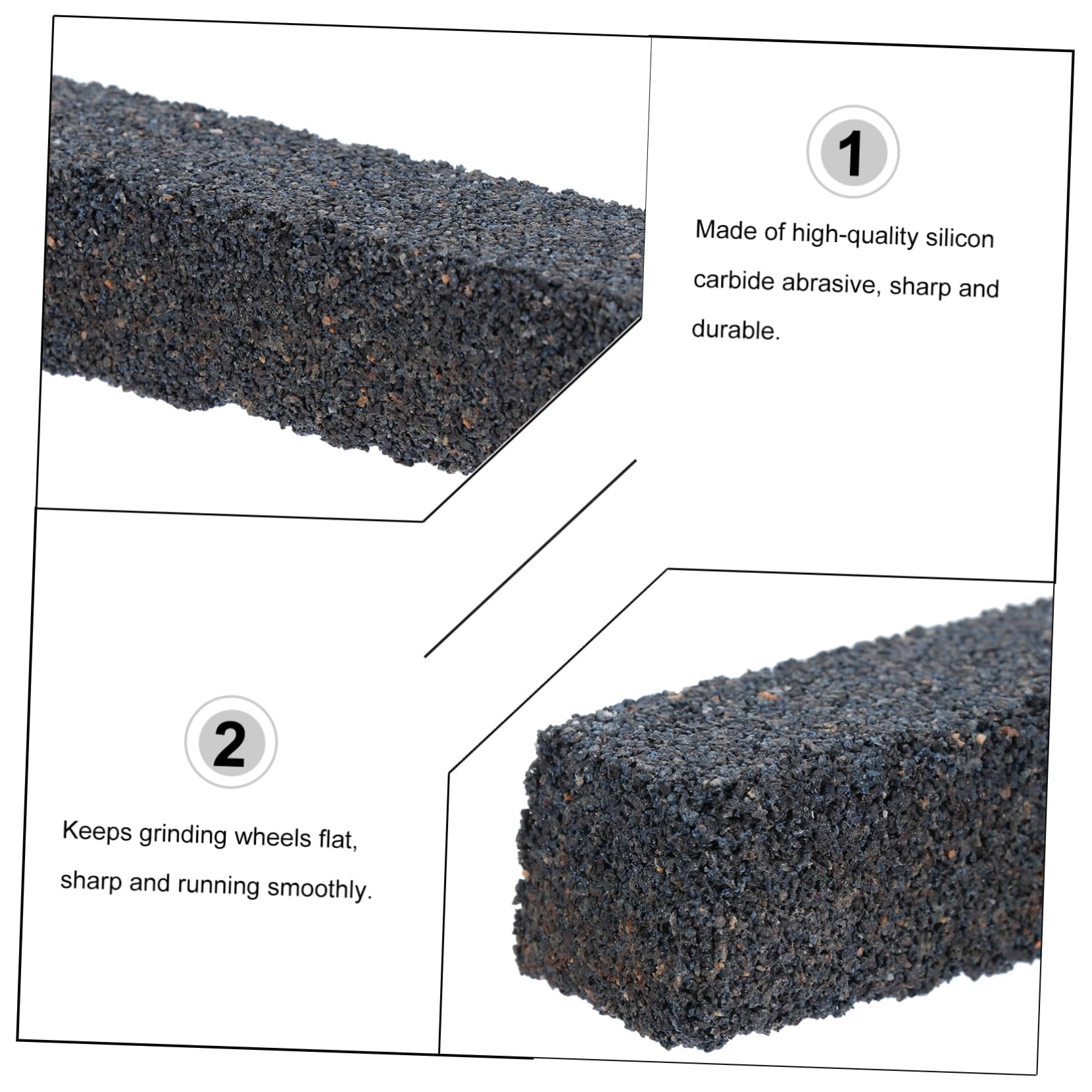 SOLUSTRE Outil De Dressage De Meule En Carbure De Silicone 7.87 X 0.98 X 0.04 Pouces Pour Remodelage Et Nettoyage Des Meules De Broyage Industrielles