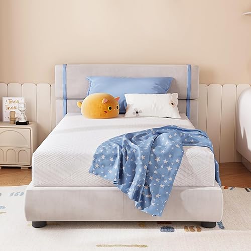 Full Size Mattress 8 Inch Green Tea Memory Foam Mattress for Cool Sleep & Pressure Relief, CertiPUR-US Certified Medium Mattresses in a Box, 54"×75"×8"