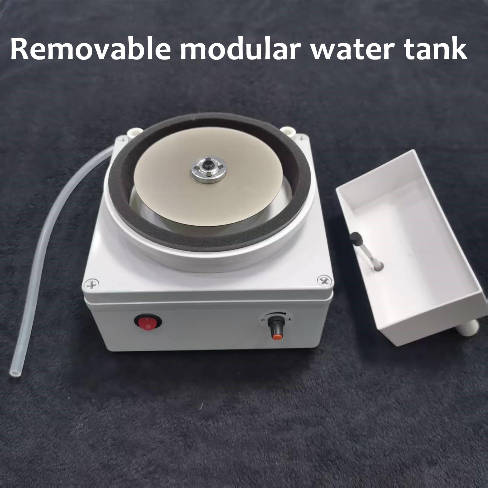 Rectificadora Eléctrica Portátil, con Muela Abrasiva De Diamante De Grano 600. Velocidad: 0-4000 RPM. Ideal para Pulir Piedras Preciosas, Cerámica, Jade Y Lentes De Vidrio