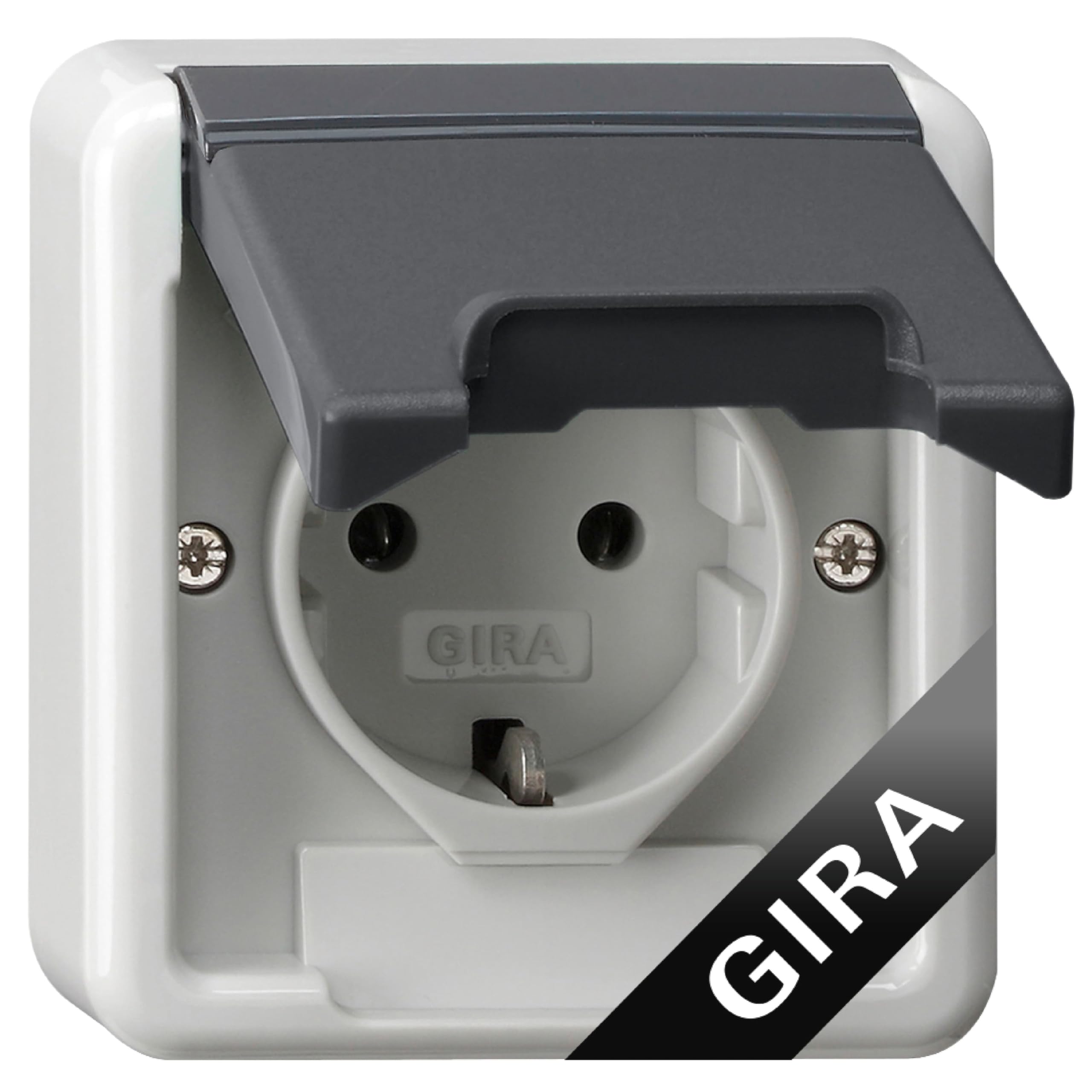GIRA 444030 Steckdose mit Klappdeckel IP44