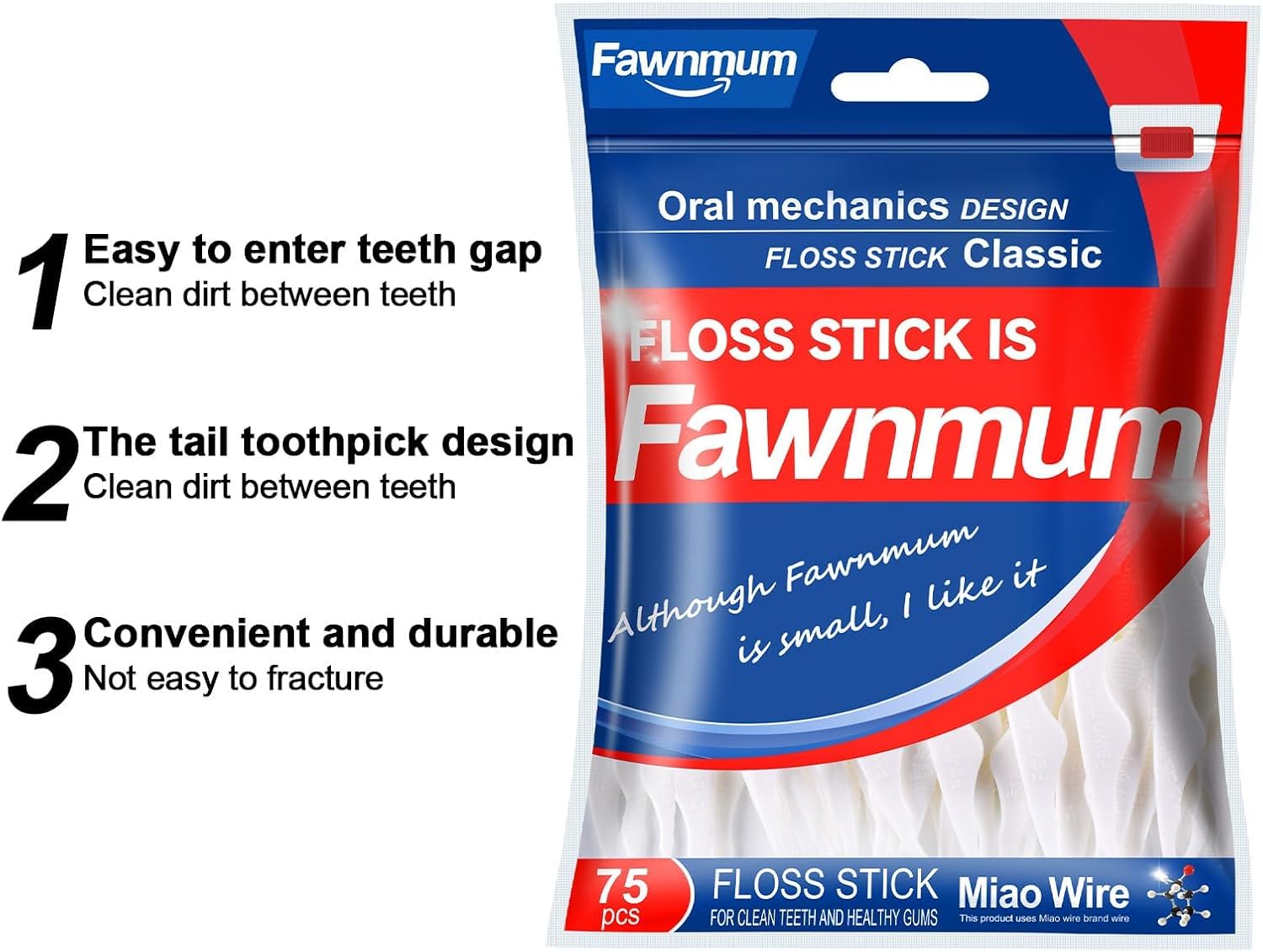 Floss Picks,300 Count Dental Floss Cleaner - Strong, Unflavored, Easy Storage,and Tough Dental Cleaners Flossers for Adults