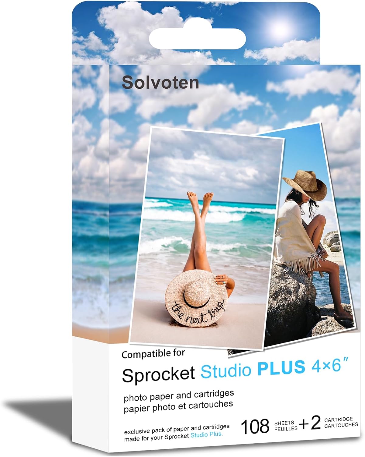 Sprocket Studio Plus 4 x 6” Photo Paper and Ink Cartridges