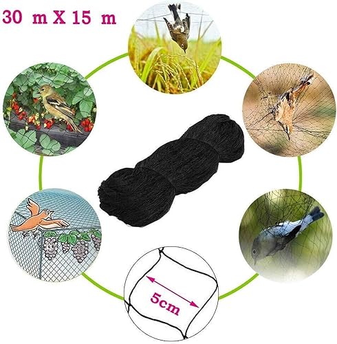 Miniatura 5 de PUCHEN Red de jardín de 50 x 100 pies para jardín, red de pájaros resistente con tamaño de malla cuadrada para gallinero, valla de ciervos para aves