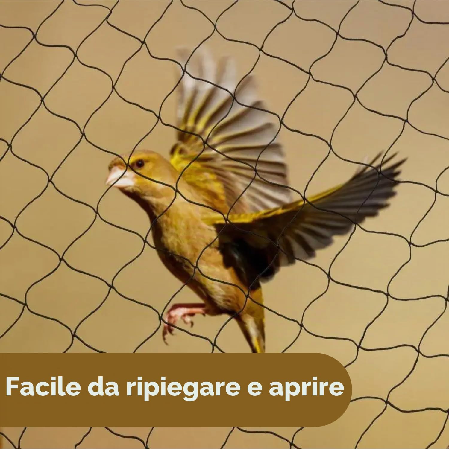 Rete in nylon anti uccelli, 127 x 150 m, protegge alberi da frutto, polli, giardini e voliere
