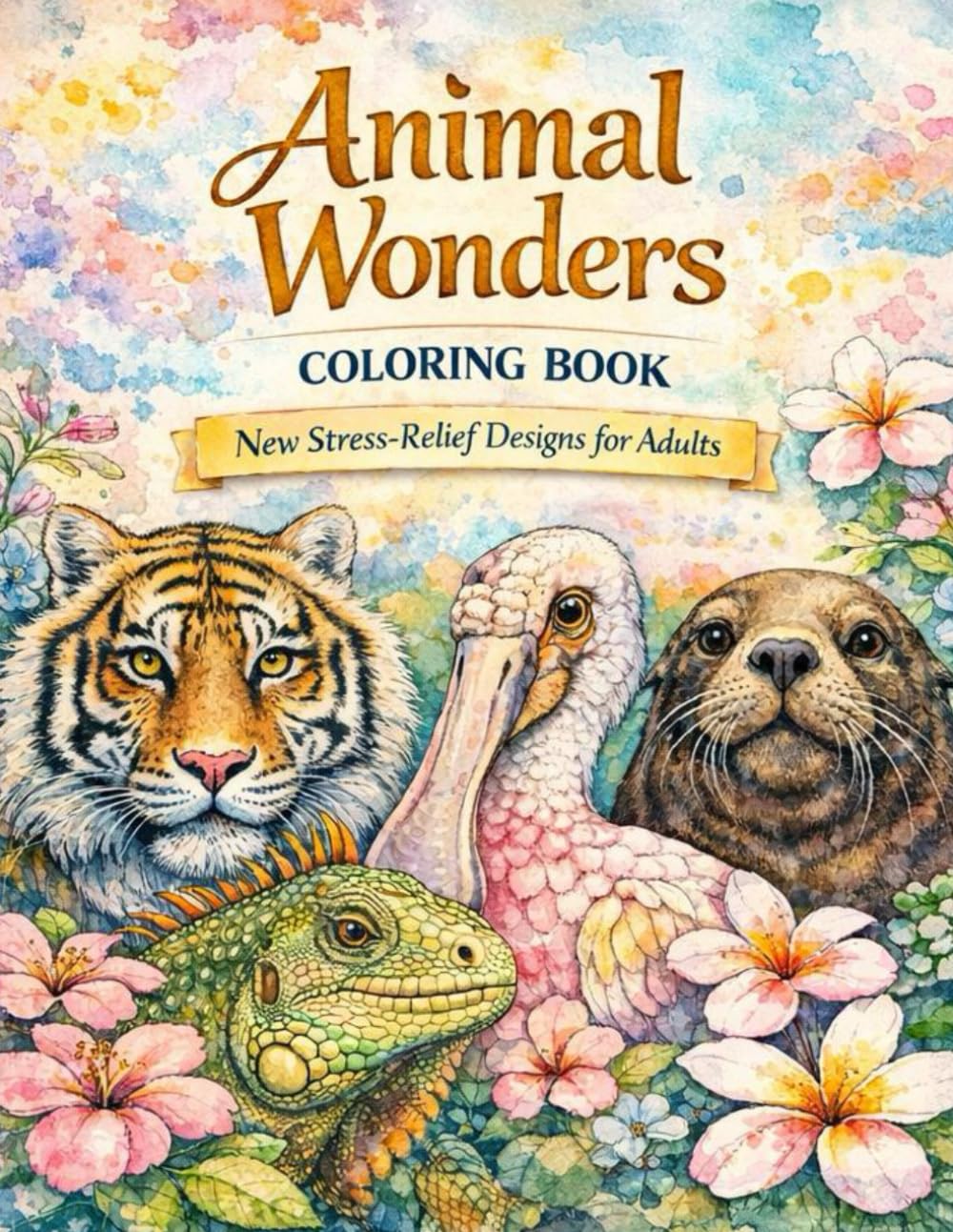 Animal Wonders Coloring Book: New Stress-Relief Designs for Adults