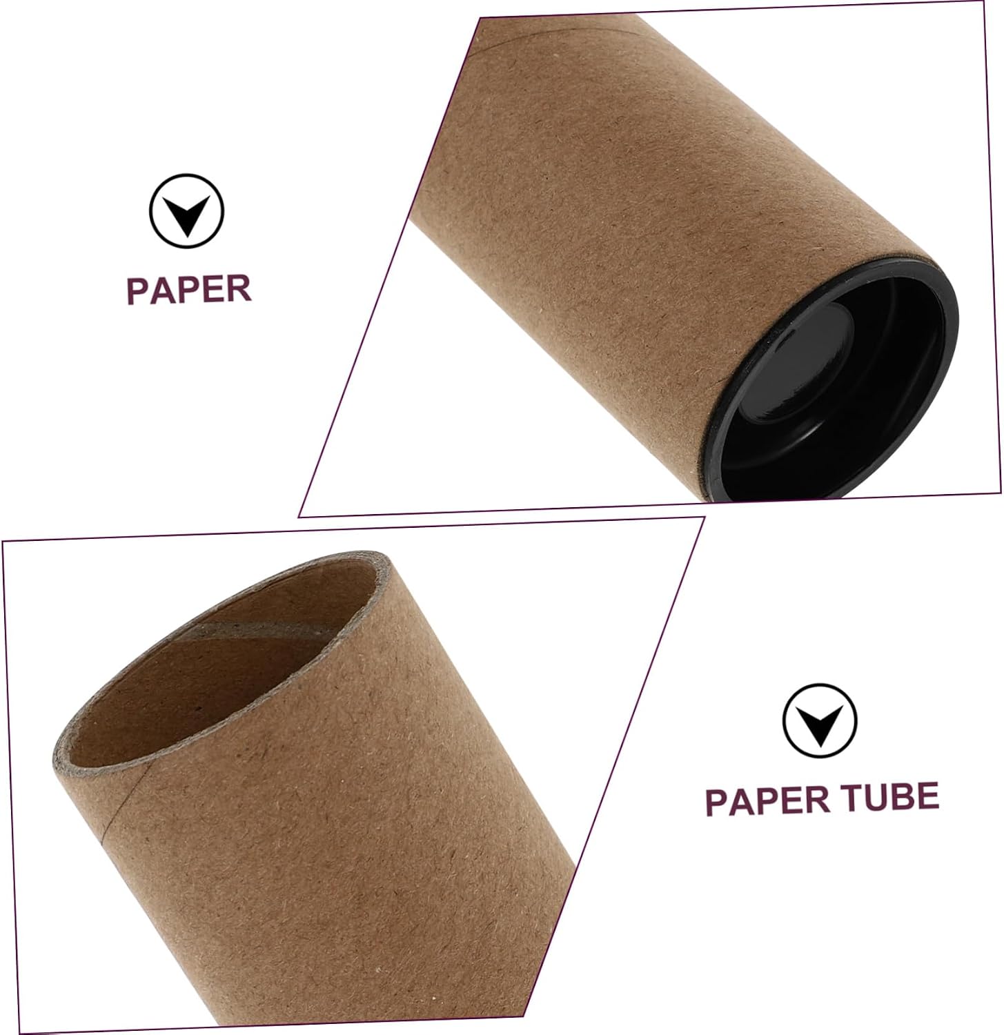 SEWACC 5pcs Poster Tubes Cover Round Packing Paper Tubes for Art Document Storage Height Thickened Cardboard for Secure Transport