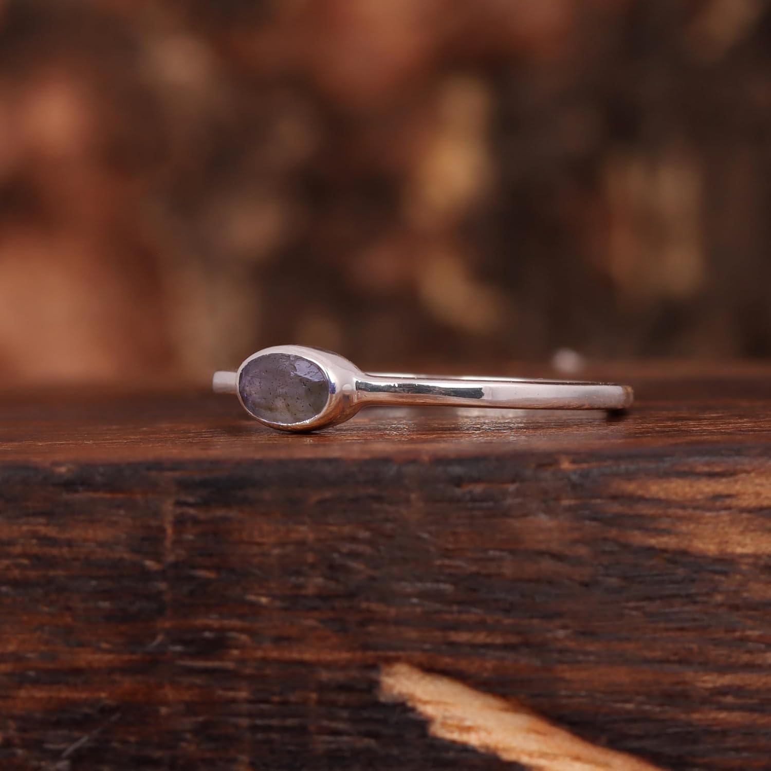 Labradorite Ring 925 Sterling Silver | Natural Oval Gemstone Handmade Jewelry Ring for Women - Image 3