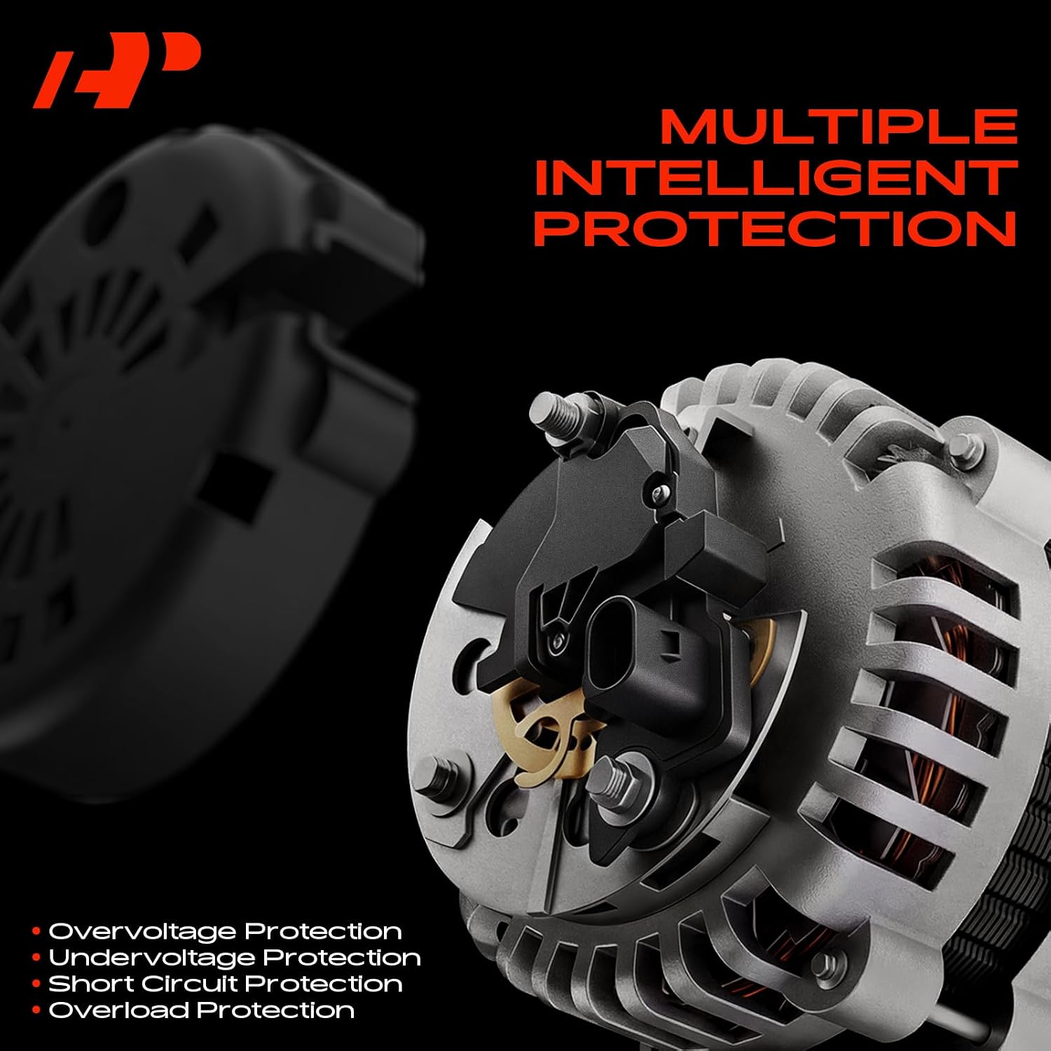 A-Premium Alternator Voltage Regulator Compatible with Toyota Camry, RAV4, Tacoma, Highlander, Tundra, 4Runner, Avalon, Venza, FJ Cruiser & Lexus ES350, GS300, GS350, IS250, IS350, B-Circuit 14.3 Vset