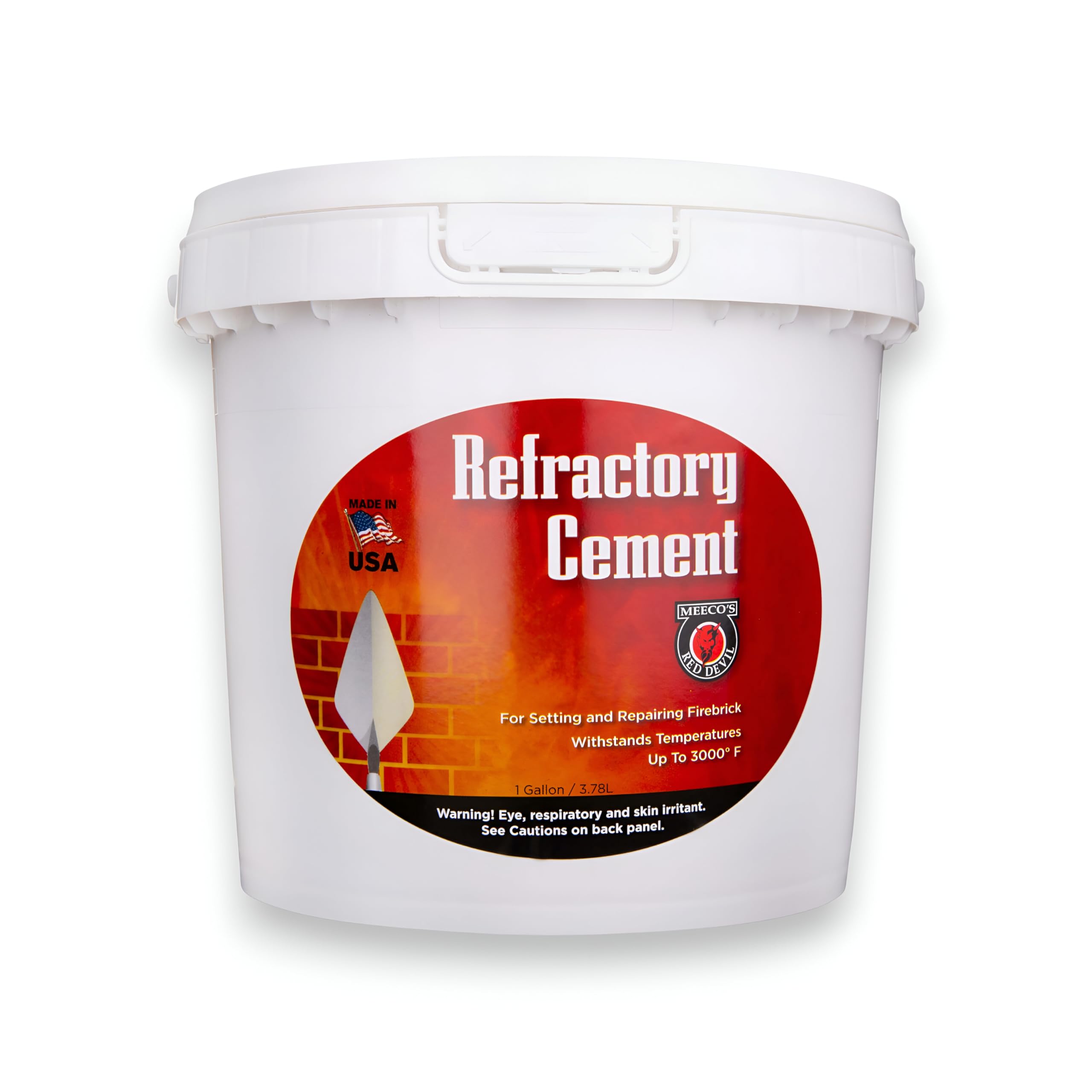 Amazon.com: Meeco's Red Devil 611 Refractory Cement - Pre-Mixed