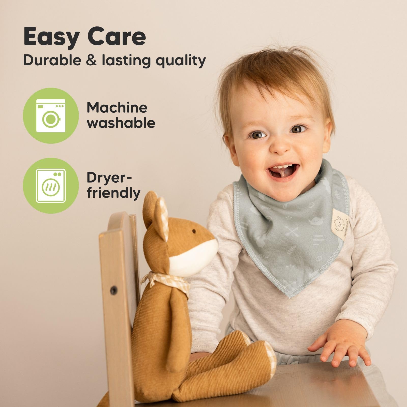 KeaBabies Zestaw 8 trójkątnych chusteczek dla niemowląt Chłopiec, Dziewczynka - Unisex śliniaki, Super chłonne chusty dziecięce, śliniaczki dziecięce z bawełny organicznej, bandany dla niemowląt