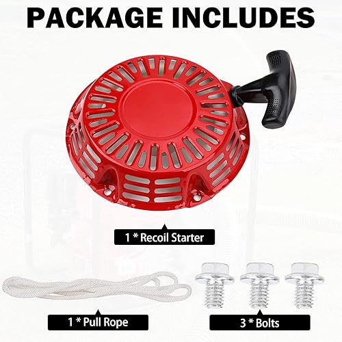 Miniatura 26 de Conjunto de arrancador de retroceso de cuerda Predator 212, reemplazo de Predator 212cc, 5.5HP 6.5HP 7HP, Coleman CT200U BT200X Trail CT200U-EX