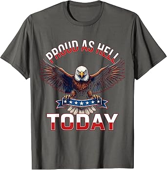 Proud As Hell Today Mens Pride Graphic Design T-Shirt