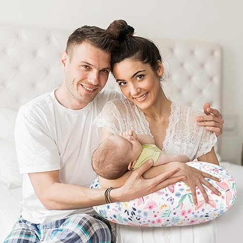 Miniatura 6 de Funda de almohada de lactancia, fundas de almohada ultra suaves para bebés recién nacidos, fácil de quitar y lavable a máquina, solo funda de