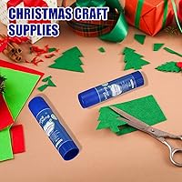 Vista 4 de Qilery 300 unidades de pegamento blanco a granel lavables a granel barras de pegamento para manualidades, papel adhesivo de 0.3 onzas, pegamento