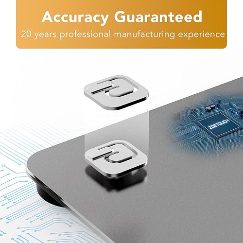 Miniatura 7 de Báscula de baño para pesadora digital de peso corporal con pantalla LCD retroiluminada, báscula de baño más precisa para personas, alta precisión,