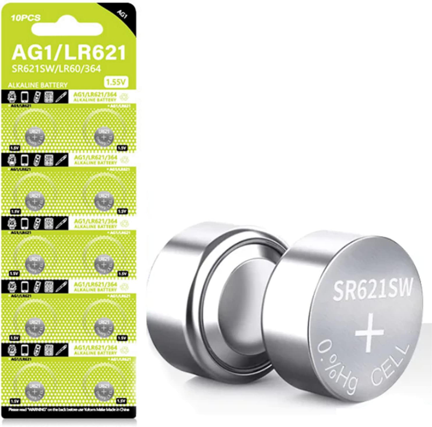Amazon.com: TXY 10PCS LR621 AG1 SR621SW 364 LR60 164 1.5V Alkaline ...