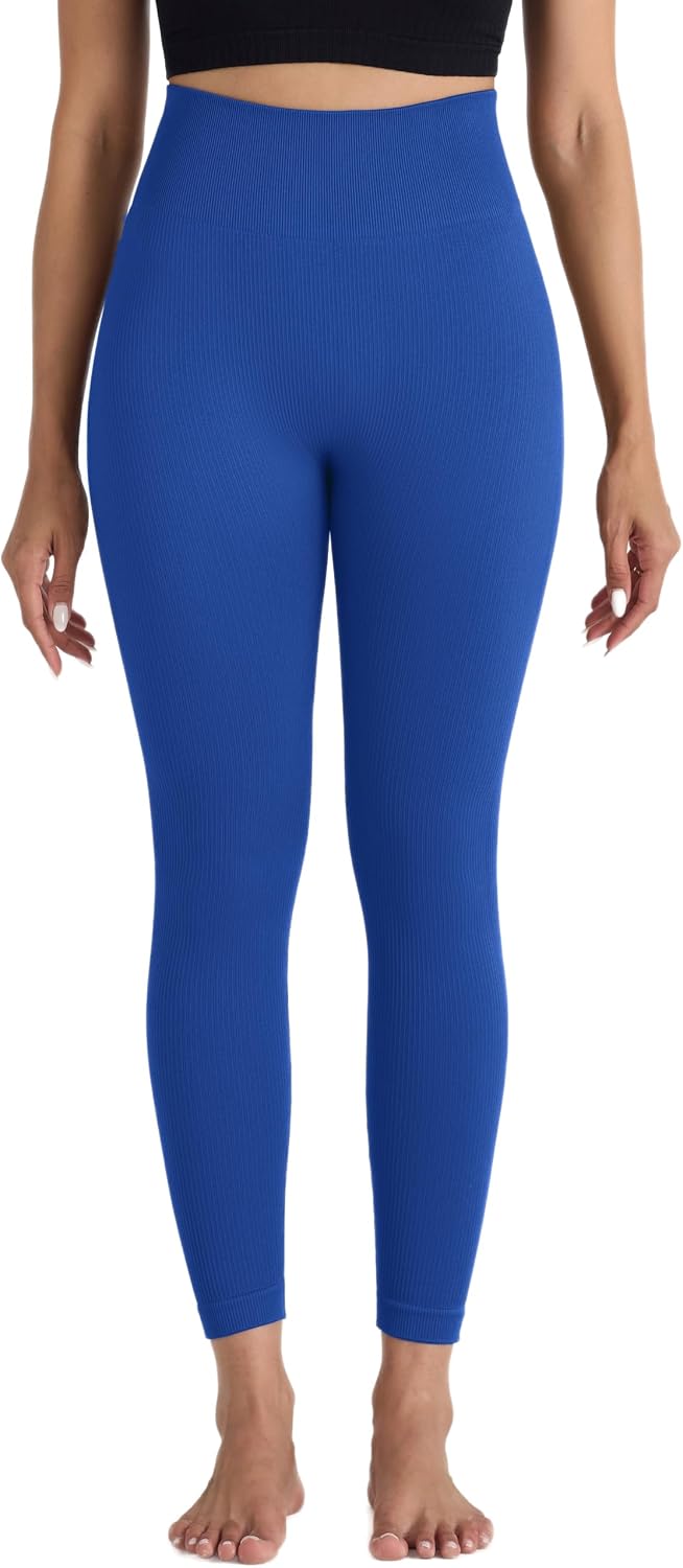 HOW'ON Womens High Waist Yoga Pants Tummy Control Workout Running Skinny Yoga Leggings