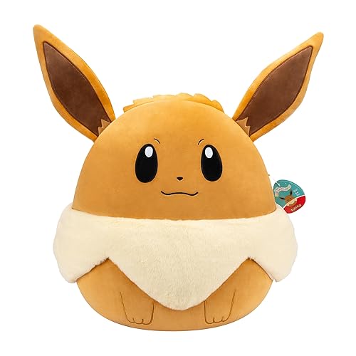 Squishmallows Original 20in Eevee Pokémon Plush - Ultrasoft Official Jazwares Plush (Jumbo) - Eevee - 20-inch