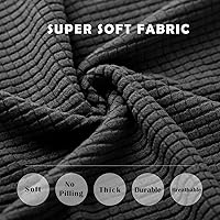 Vista 5 de Juego de 4 fundas para sillas de comedor y cocina, fundas para sillas de comedor, color negro