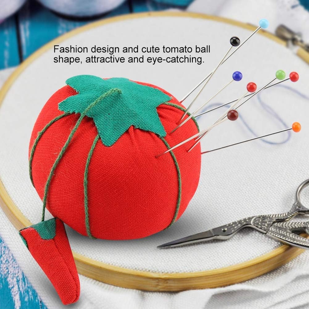 Cute Tomato Ball Shape Needle Holder Cushion - Soft and - Store Pins and Needles Safely - Sewing Accessory