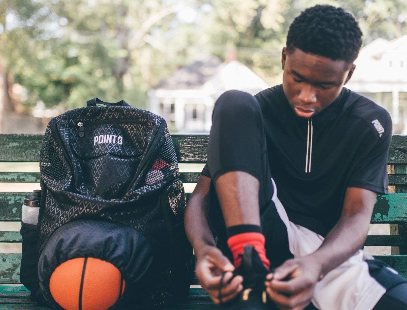 Point 3 Road Trip 2.0 Backpack Basketball Backpack with Drawstrong Closure | Ventilated Mesh Shoe Pocket Compartment