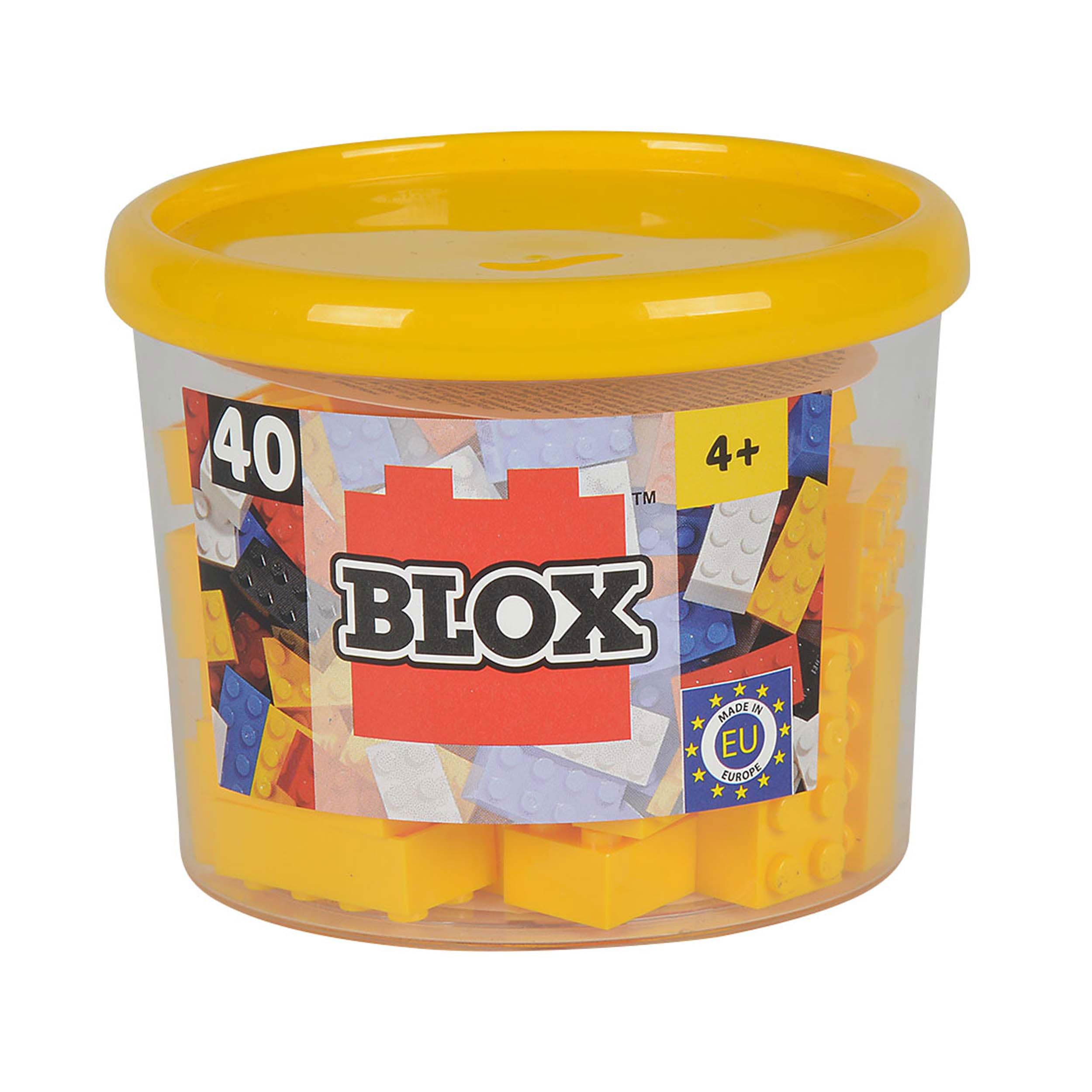 Simba 104118857 "Blox 8-Stud Yellow Building Blocks Set (40-Piece)