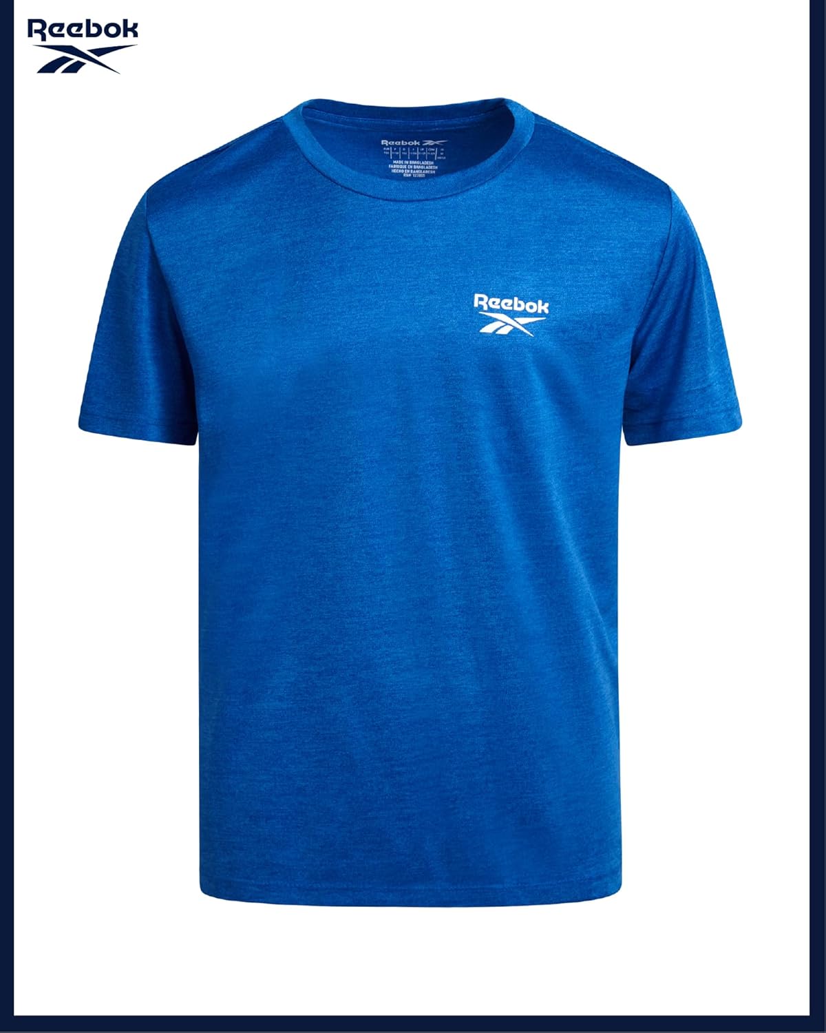 Reebok Active Boys Tshirts - 4 Pack Dry Fit Crew Neck Short Sleeve Boys Athletic Shirts Youth Kids Activewear - Image 5