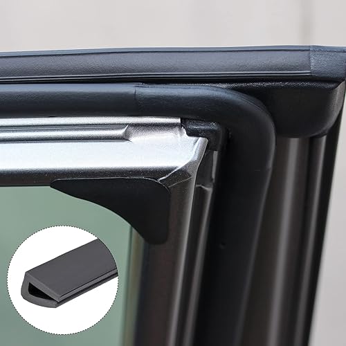 Miniatura 4 de METALLIXITY Moldes de borde (3M9.84') 1 unidad, canal en U de silicona para tira de sellado de borde de 0.004-0.059in, para puertas de hogar,