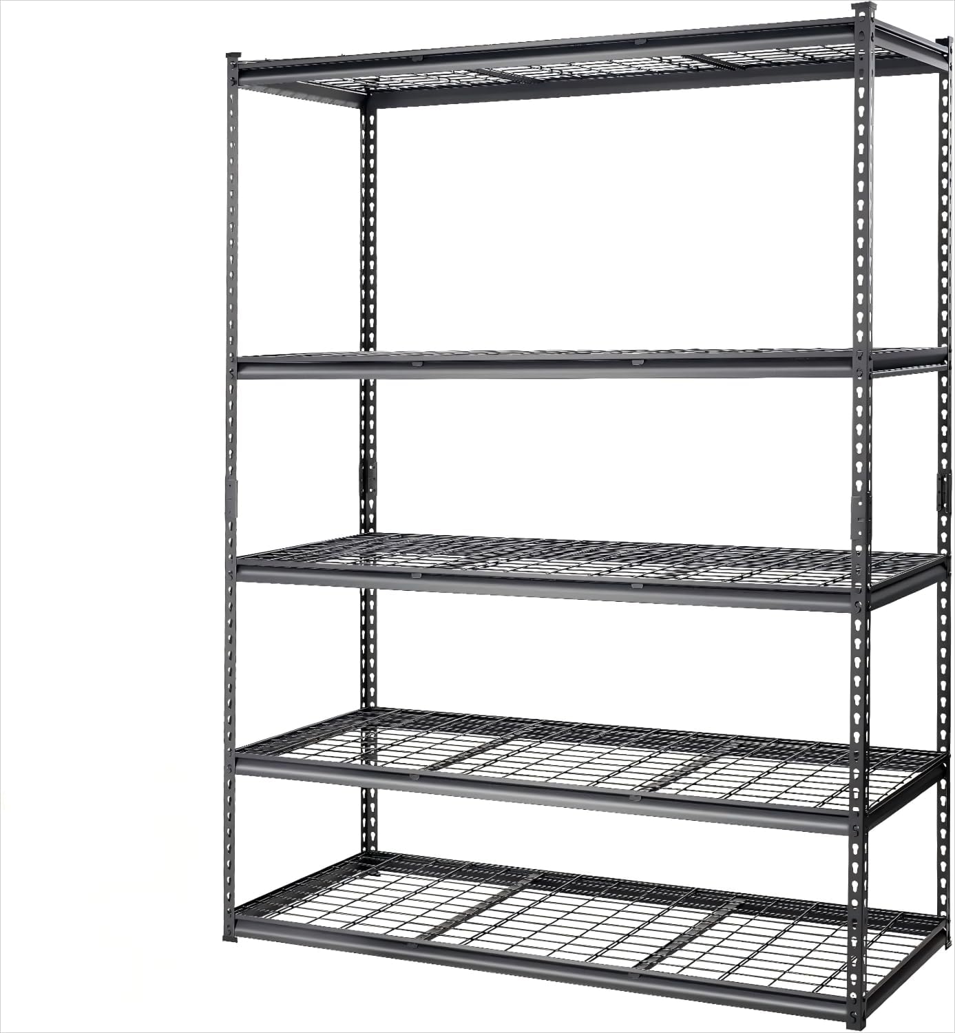 PioneerWorks Garage Shelving, 2500lbs Load Bearing Heavy Duty Storage Shelving, 48x24x72in Adjustable Storage Shelves, Durable Metal Storage Shelves, Easy Assemble for Garage, Kitchen