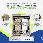 True Fresh Dishwasher Cleaner & Deodorizer Tablets 18-Pack, 20g Each - Powerful Limescale & Odor Removal - Deep Clean for Sparkling Dishwashers - Safe, Effective, and Compatible with All Models