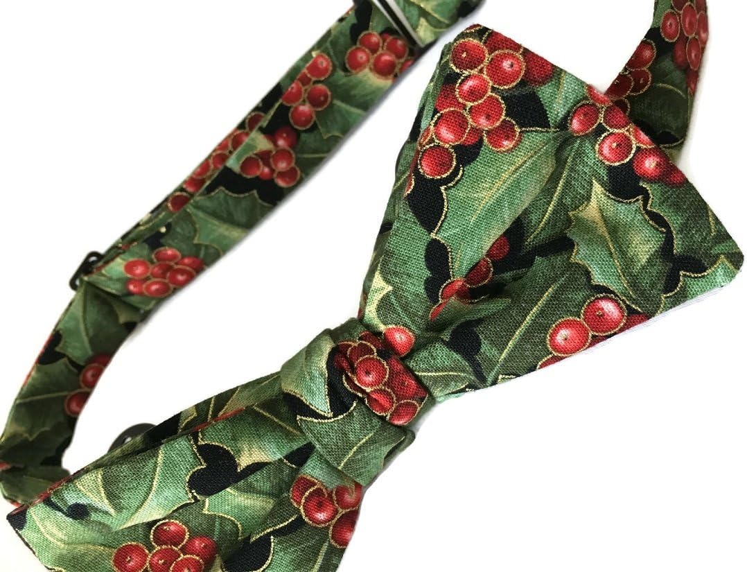 Mens Self-Tie Christmas Cotton Bow Tie – Classic Holiday Prints