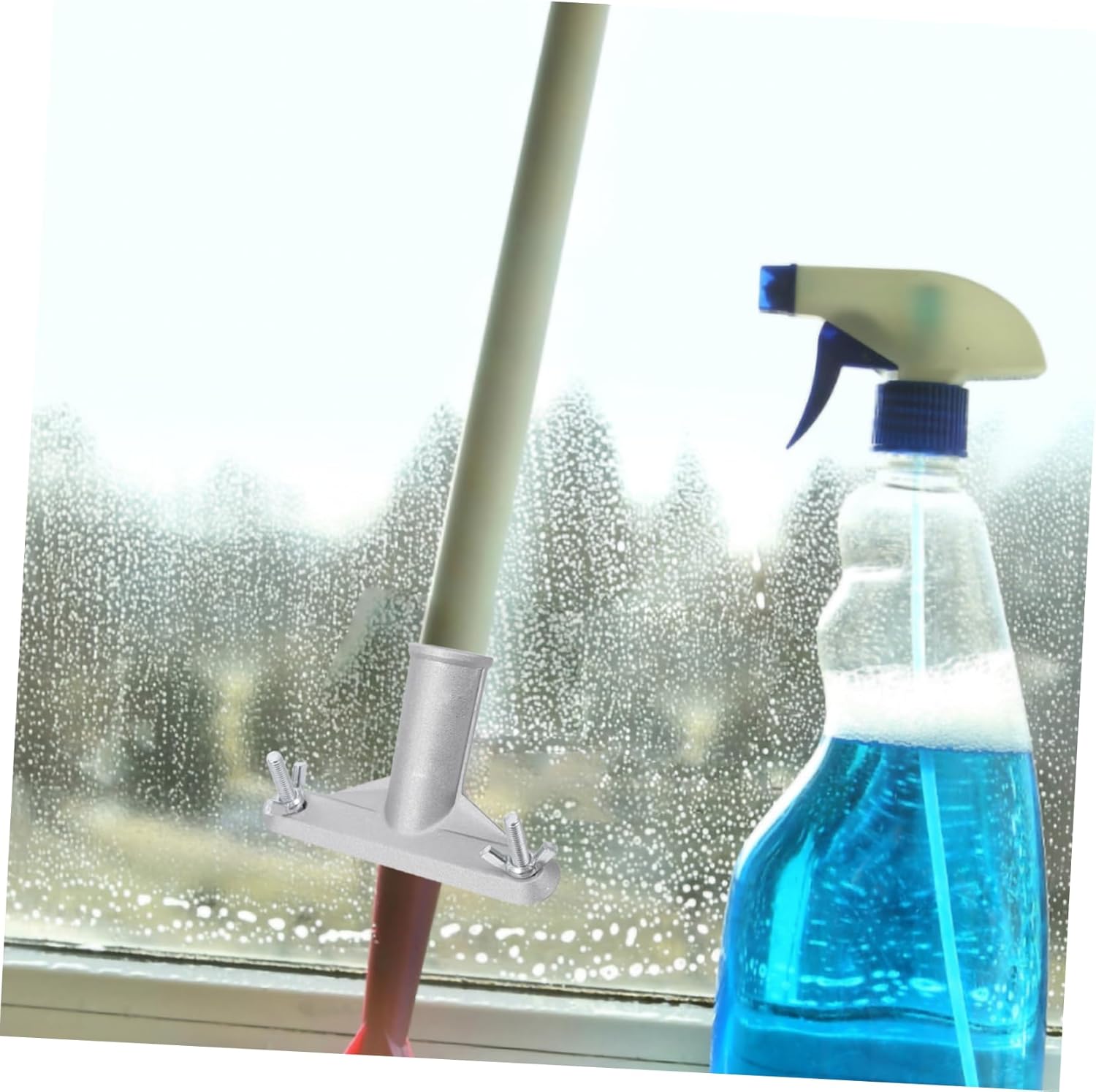 5pcs Broom Handle Bracket Adapter with Mounting Brackets for Connection Thread Tip Efficient Cleaning for Brooms and Mop Handles