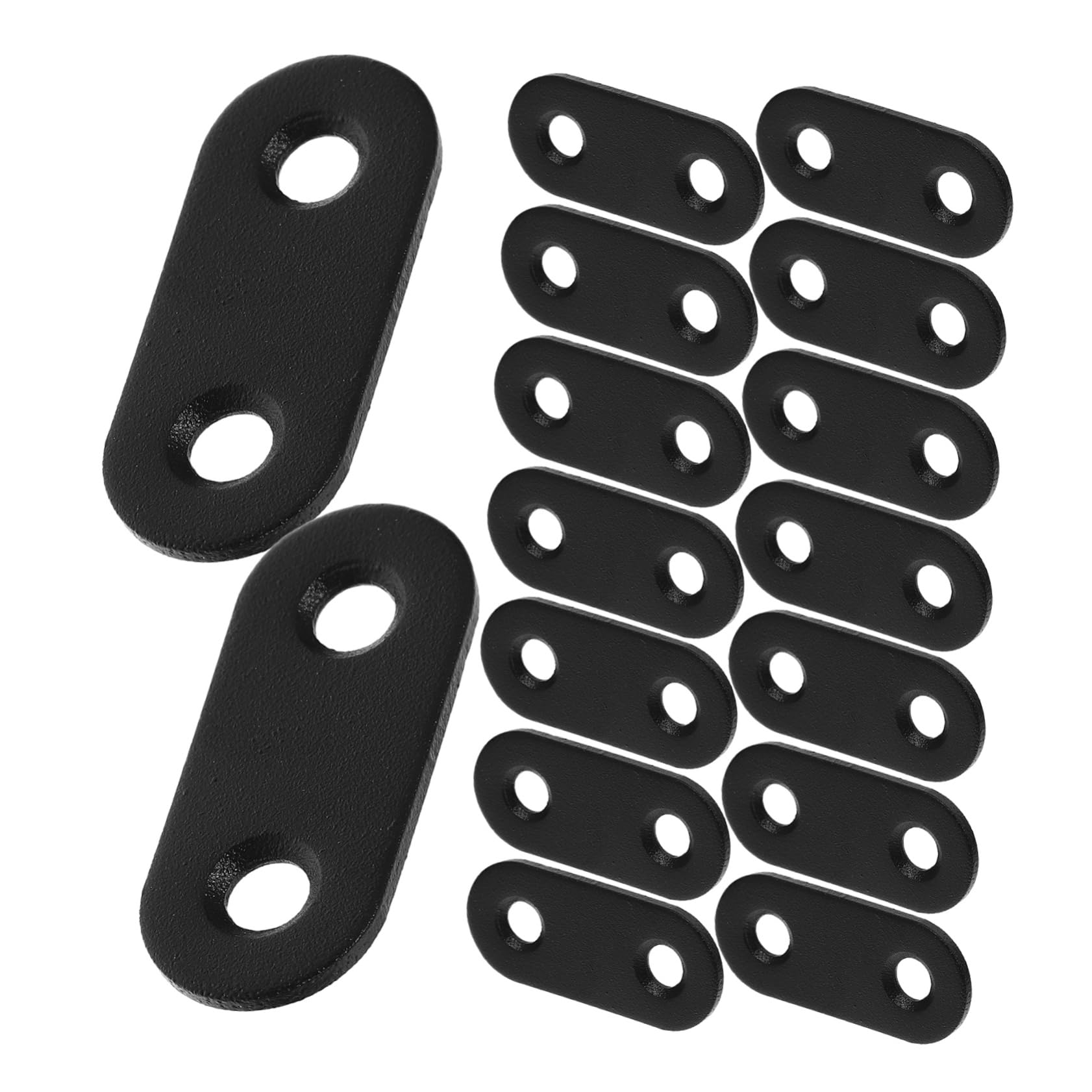 OSALADI 16pcs Right Angle Retainer Flat Metal Brackets for Wood Shelving Metal Plate Holes Strong Connector