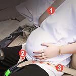 Hikig Pregnancy Seat Belt, Car Seat Belt Adjuster for Pregnant Moms, Comfort & Safety for Pregnant Moms Belly, Protect Unborn Baby, a Must-Have for Expectant Mothers (Black)