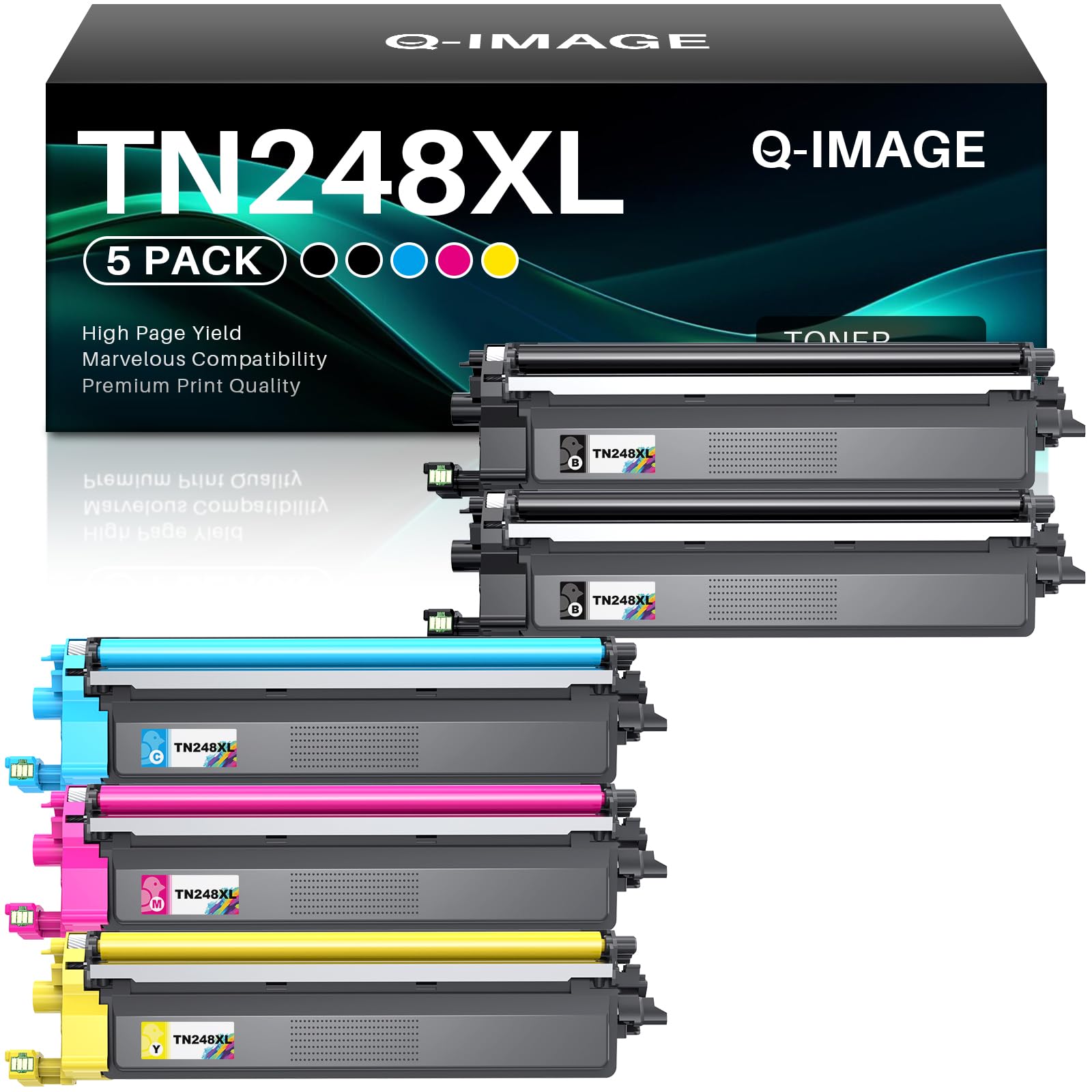 219X Toner Cartridge Kompatibel für HP 219X 219A Tonerkartusche als Ersatz mit HP Color LaserJet Pro 3202dn 3202dw MFP