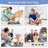 Vista 2 de Paquete de inicio de botones para comunicación para perros, juego de botones de conversación de 8 colores, botón grabable por voz de 30 segundos