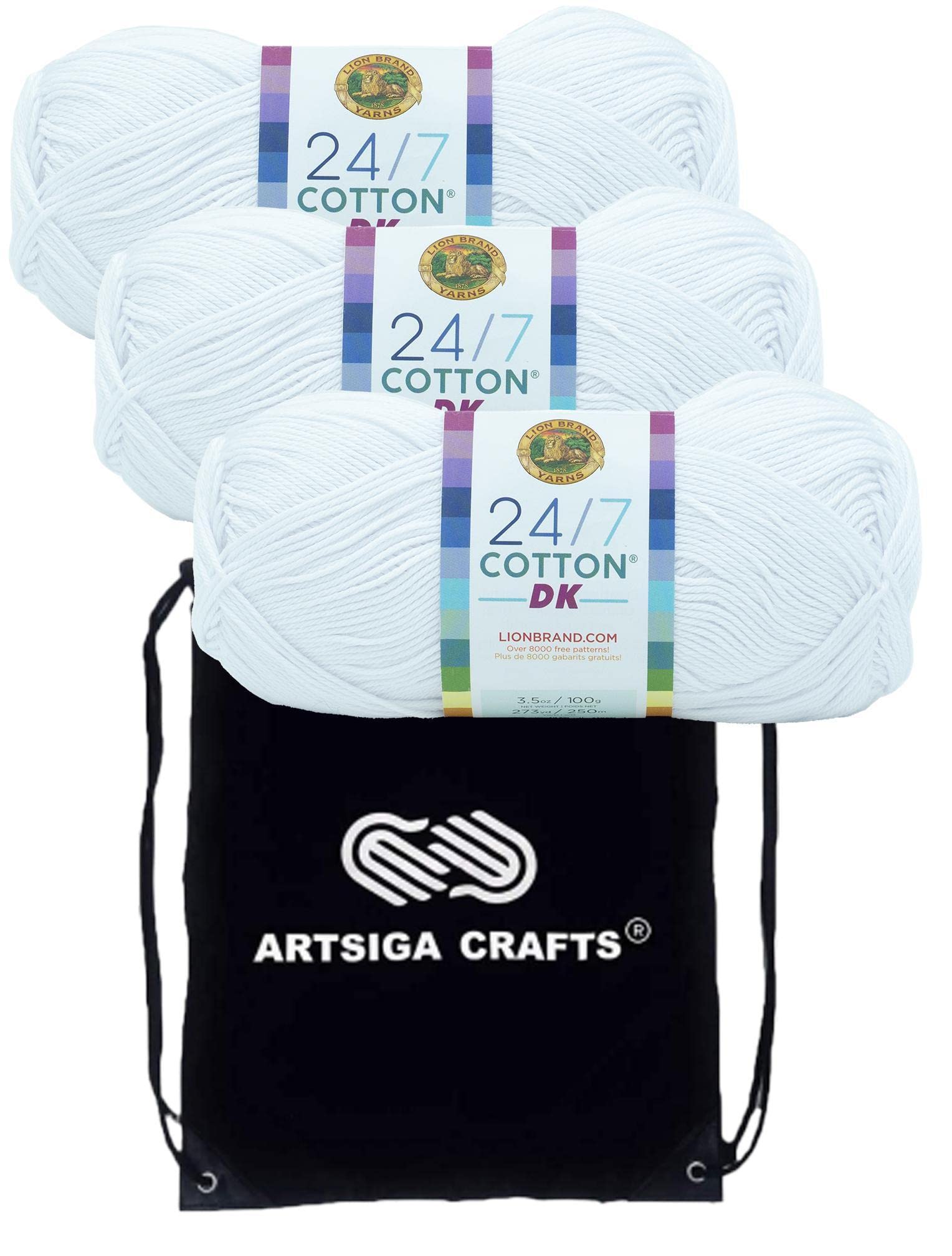 Lion Brand Yarn24 Cotton Dk Yarn Sugarcane 769 100 Desertcart