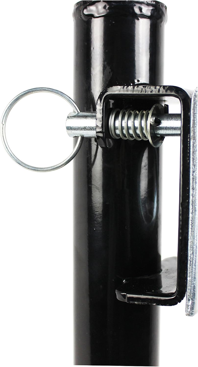 MaxxHaul 70155 15" Lift Ring Mount Trailer Jack with Top Wind - 2000 lbs. Capacity , Black