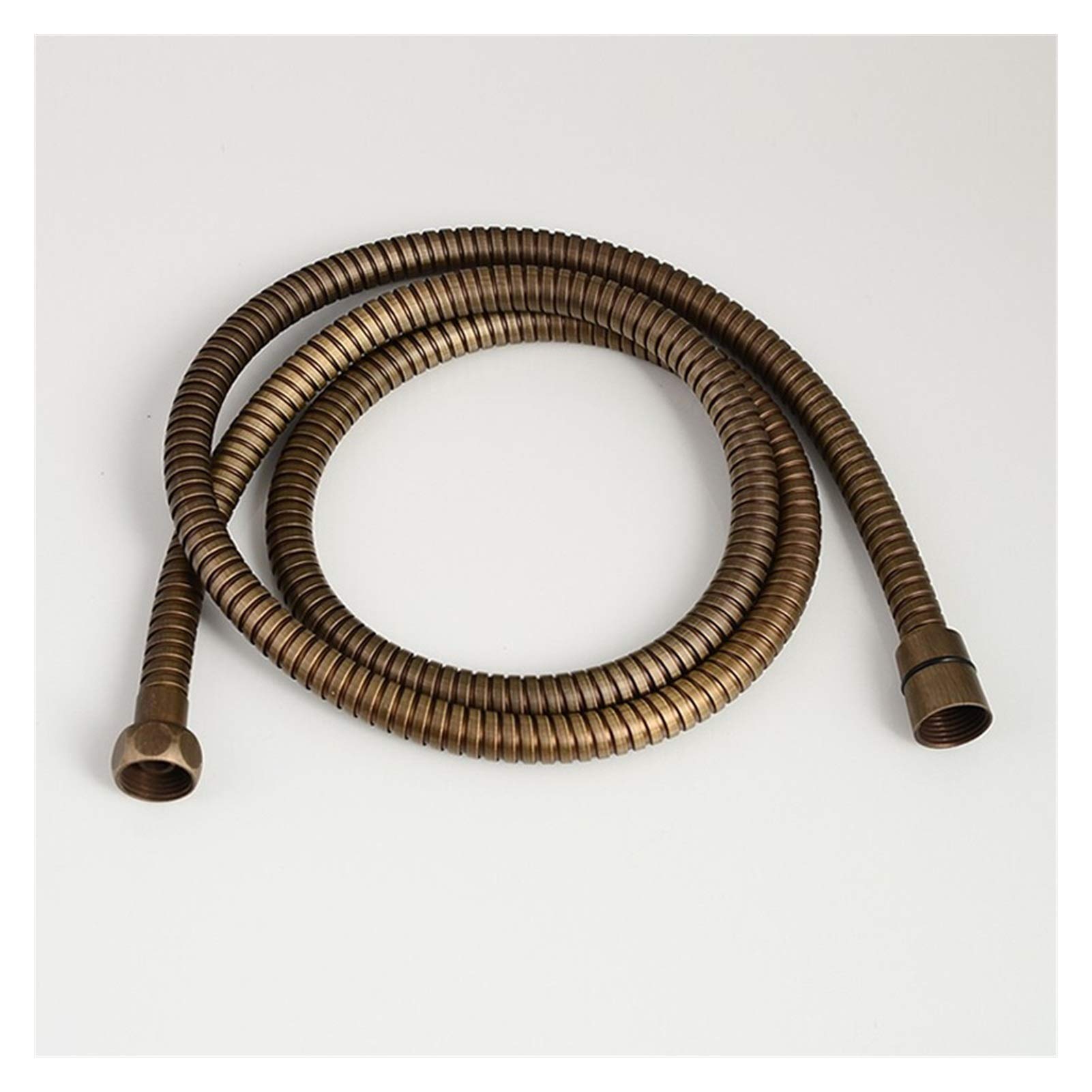 ZXF Manguera de ducha, 1,5 m de repuesto para baño de ducha, manguera flexible de repuesto para ducha de mano, tubo de bronce negro (color: dorado)