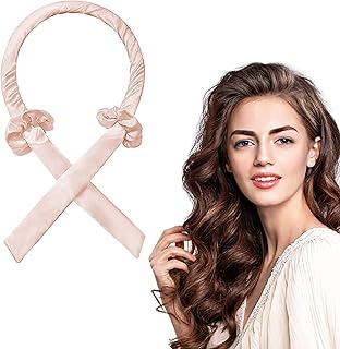 Freyry Hair Roller, Heatless Curls Headband, Premium Soft Sponge, Lazy Curler Set for Women, DIY Hair Styling Tools, Pink, One Size