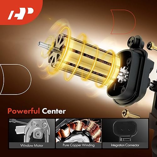 Miniatura 4 de A-Premium Elevalunas eléctrico con motor compatible con Chevrolet Trailblazer GMC Envoy Buick Rainier Isuzu Ascender Saab 9-7x Oldsmobile Bravada