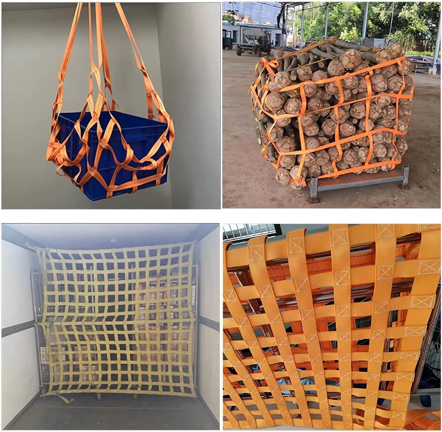 Redes de Carga de elevación: Bolsas de Eslinga de Carga, Redes de Eslinga de Carga, Correas de Aparejo de Alta Resistencia for Remolque de elevación (Size : 2 X 2M/Mesh 20cm/Load 3.5t)