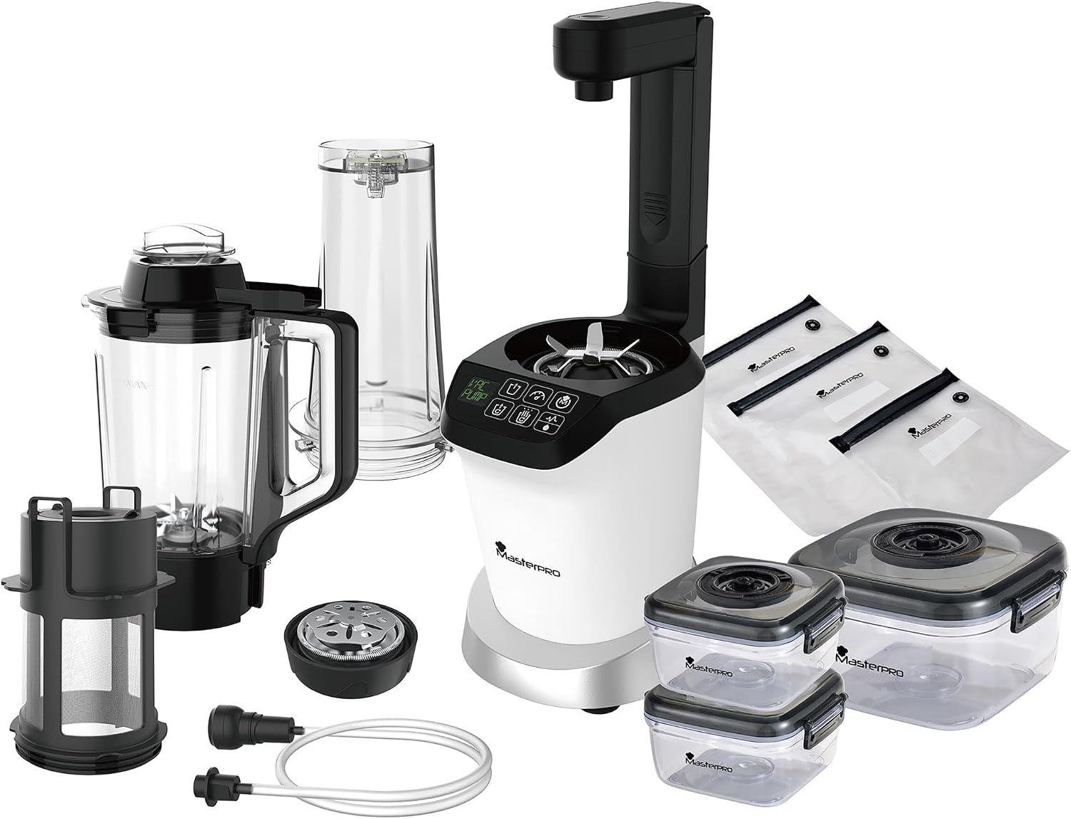 MasterPRO Trio Nutrimix components laid out