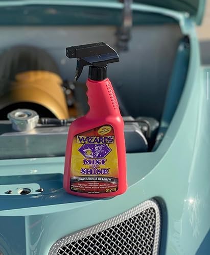 Vista 15 de Wizards Mist-N-Shine - Detallador profesional – Recarga de 1 galón – Detalle rápido multiusos de alto brillo sin agua para vidrio, cromo, pintura
