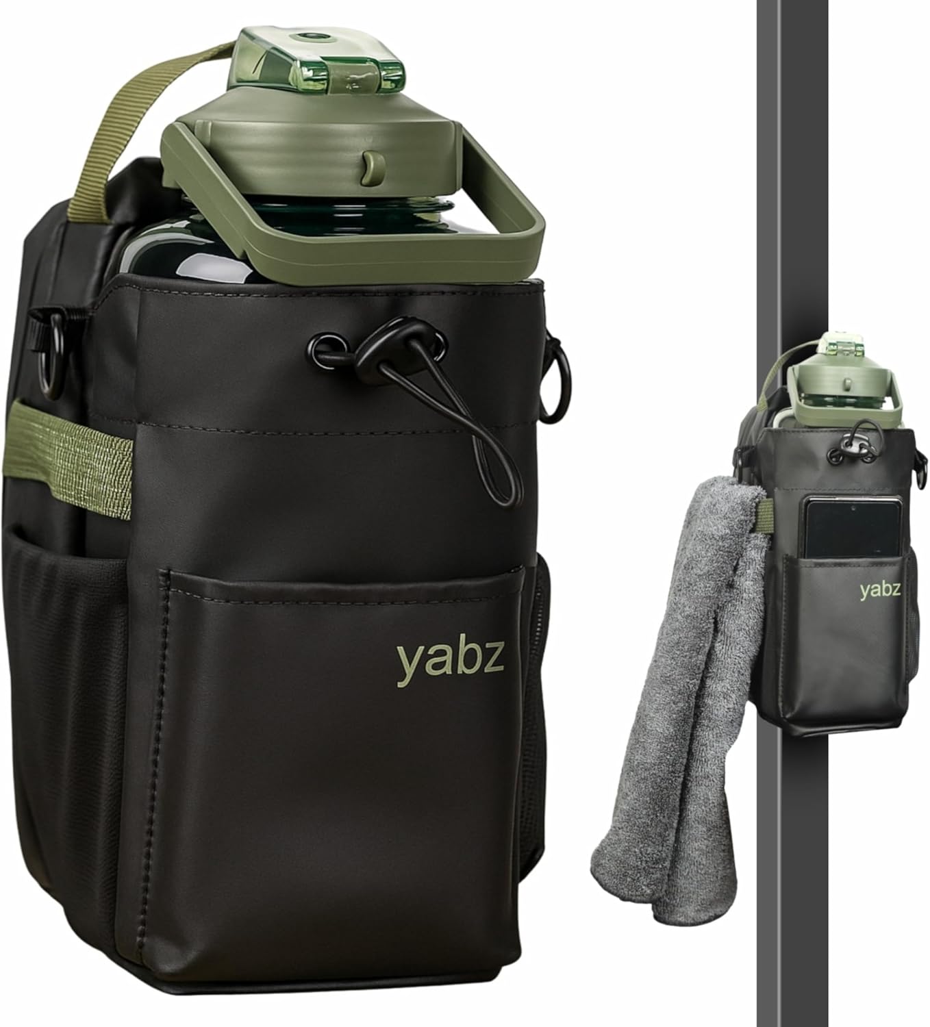 YABZ Strong Magnetic Gym Bag - Magnetic Gym Water Bottle Bag for Men and Women, High Load Capacity, Sports Gifts, Waterproof Material, Titanmag, Water Bottle Holder for Travel, Sports, Work