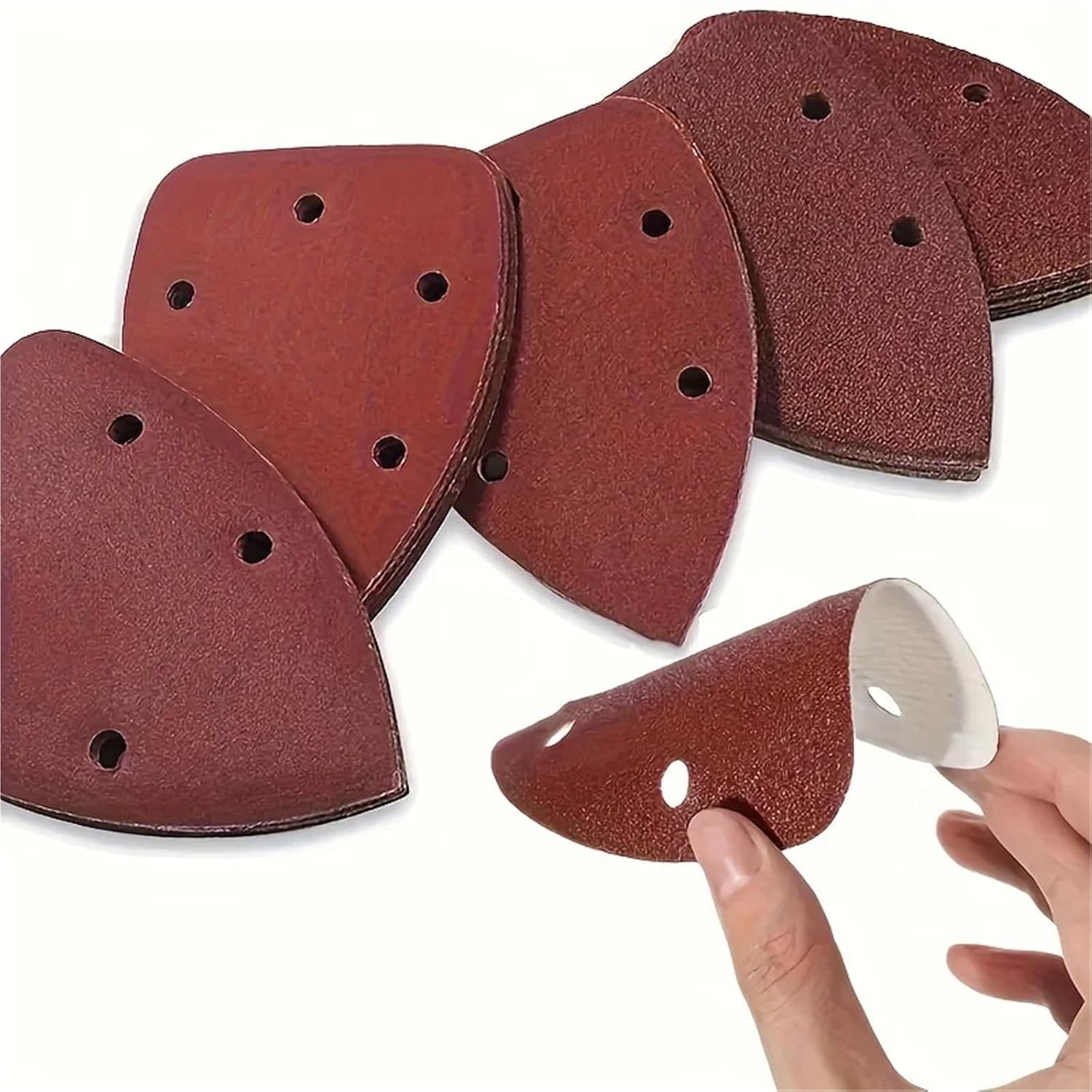 Triangular Mouse Sander Sandpaper 80pcs Mouse Detail Sander Sandpaper with 60, 80, 120, 180 & 240 Grits(240Grits)