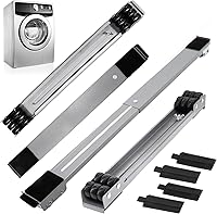 Vista 1 de Rodillos universales extensibles para electrodomésticos, paquete de 4, herramientas de movimiento fuertes con 24 rodillos y equipos de freno, base