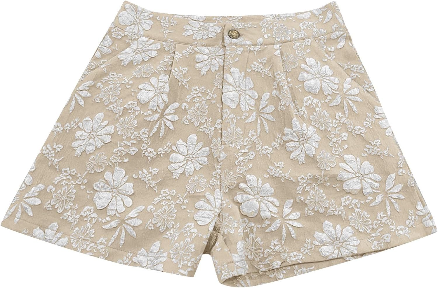 Camo Shorts for Women Casual Elastic High Waist Comfy Print Summer Lounge Athletic Sweatpant Shorts with Pockets